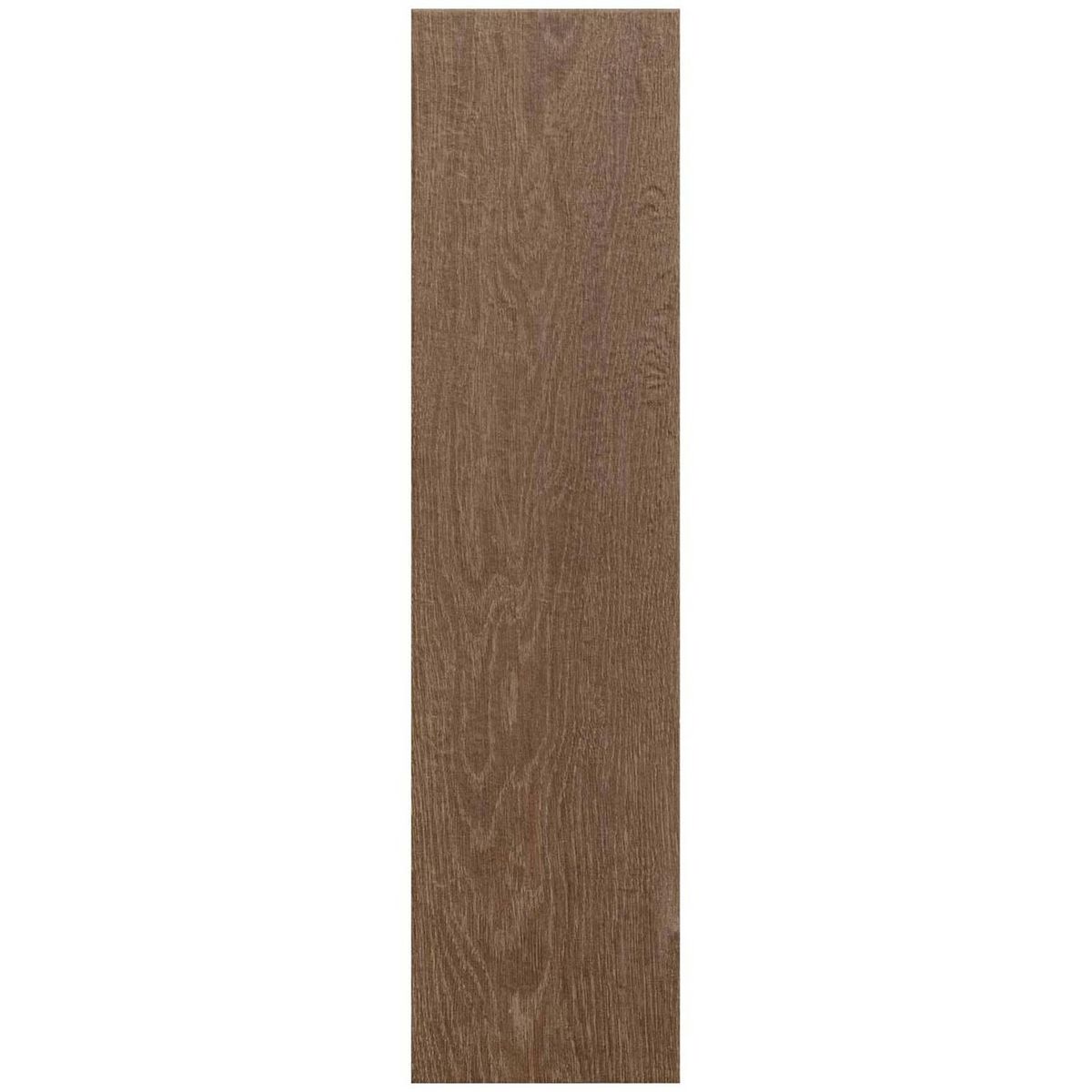 ECOCERAMIC - Porcelanato 25x100 cm Nobuk Café Roble 1.5 m2