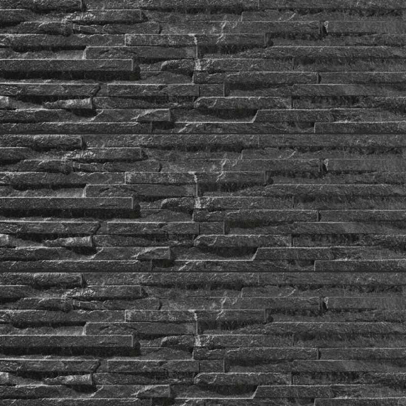 ECOCERAMIC - Porcelanato Behobia negro 17x52 cm 0,89 m2