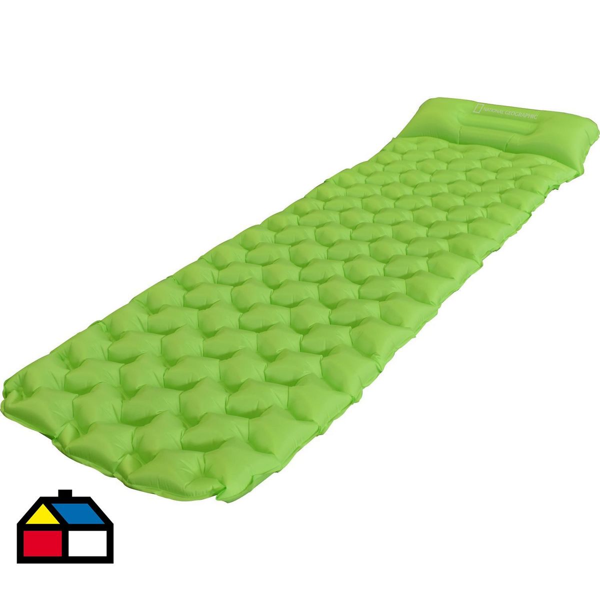 NATIONAL GEOGRAPHIC - Colchoneta ultralight verde fluor