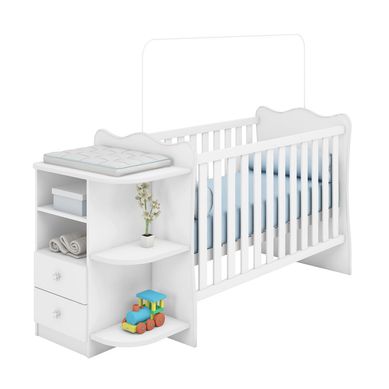 Cuna Beb Blanca Multy Cajones 174x91,8x68 cm