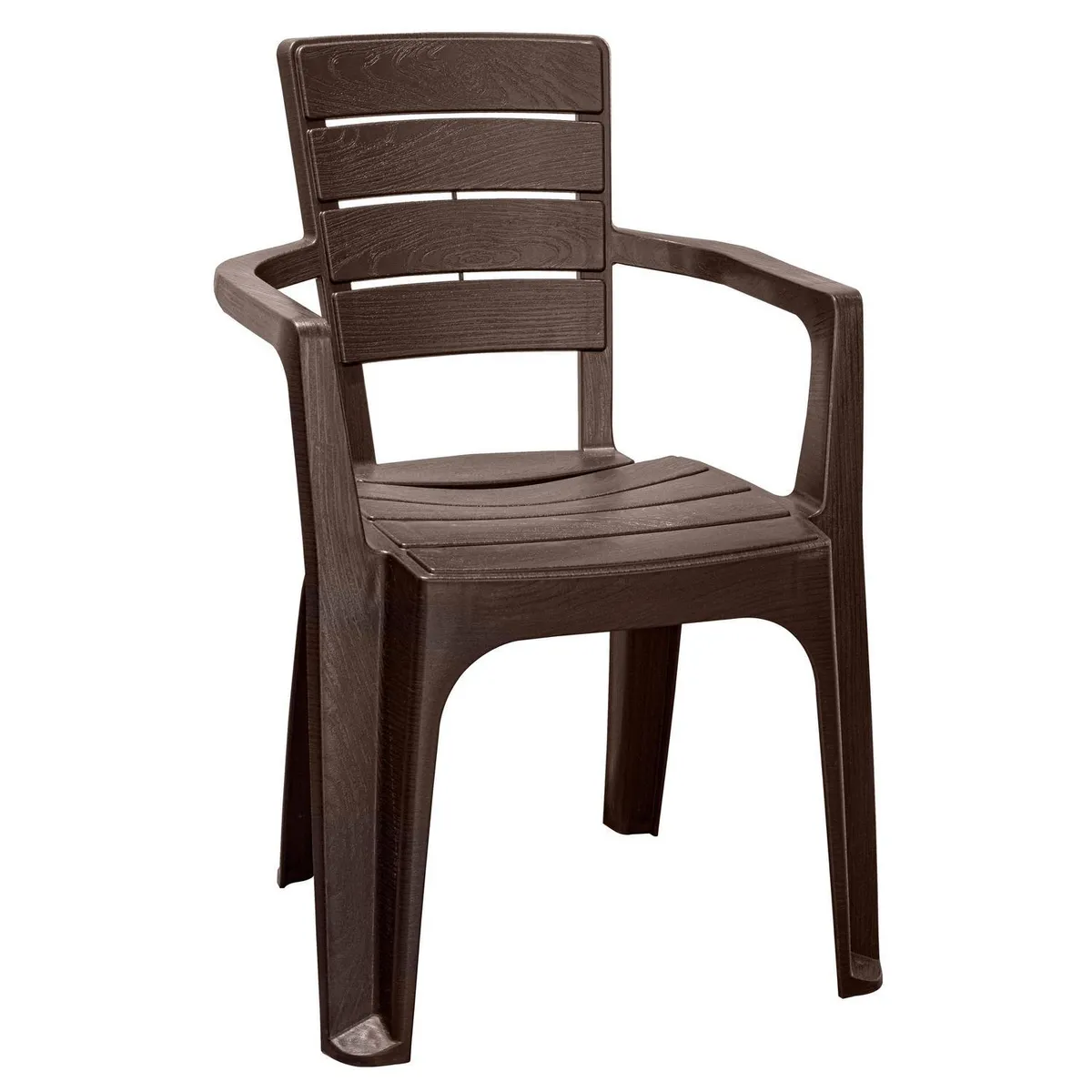 REYPLAST - Silla roble madera con brazo Marrón