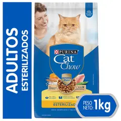 CAT CHOW - Alimento Seco para Gato Adulto Pollo y Vacuno 1 kg