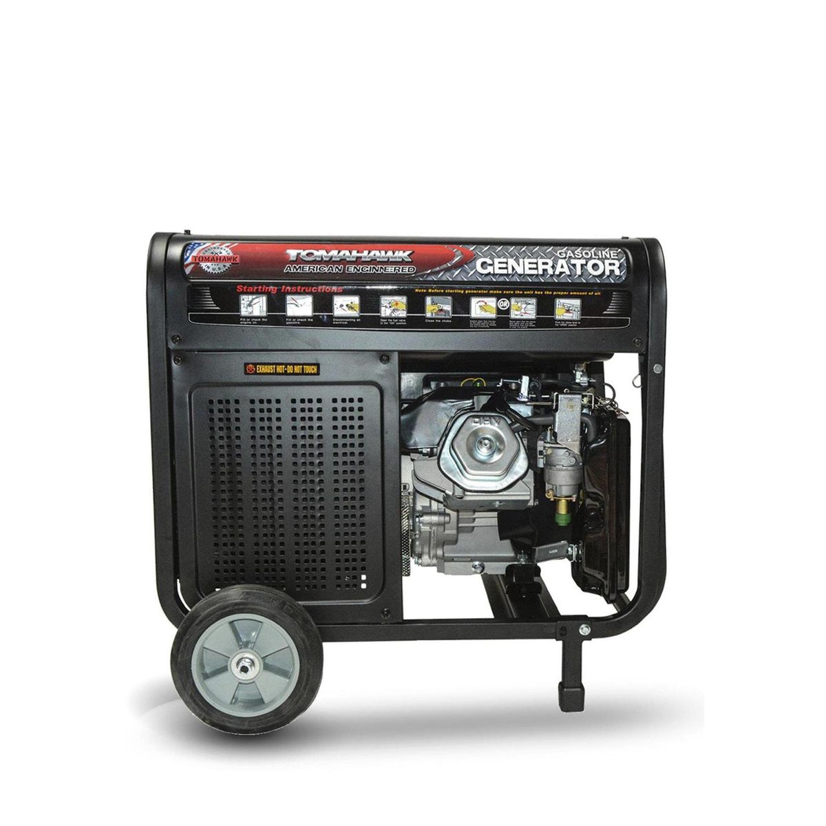 TOMAHAWK POWER - Generador Eléctrico a Gasolina Partida Manual 8000 W 25 l