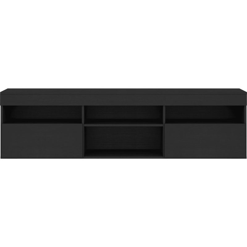 BE DESIGN - Rack TV 60" 175x48x35 cm negro