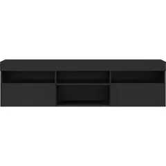 BE DESIGN - Rack TV 60" 175x48x35 cm negro