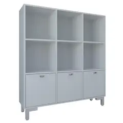 BE DESIGN - Librero MDP 9 Nivel(es) 114x127x30.5 cm Blanco
