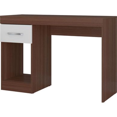 Escritorio con cajn 45x108x76 cm MDF avellana