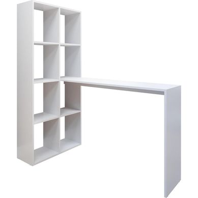 Mesa escritorio 135x64,5x149,5 cm MDF blanco