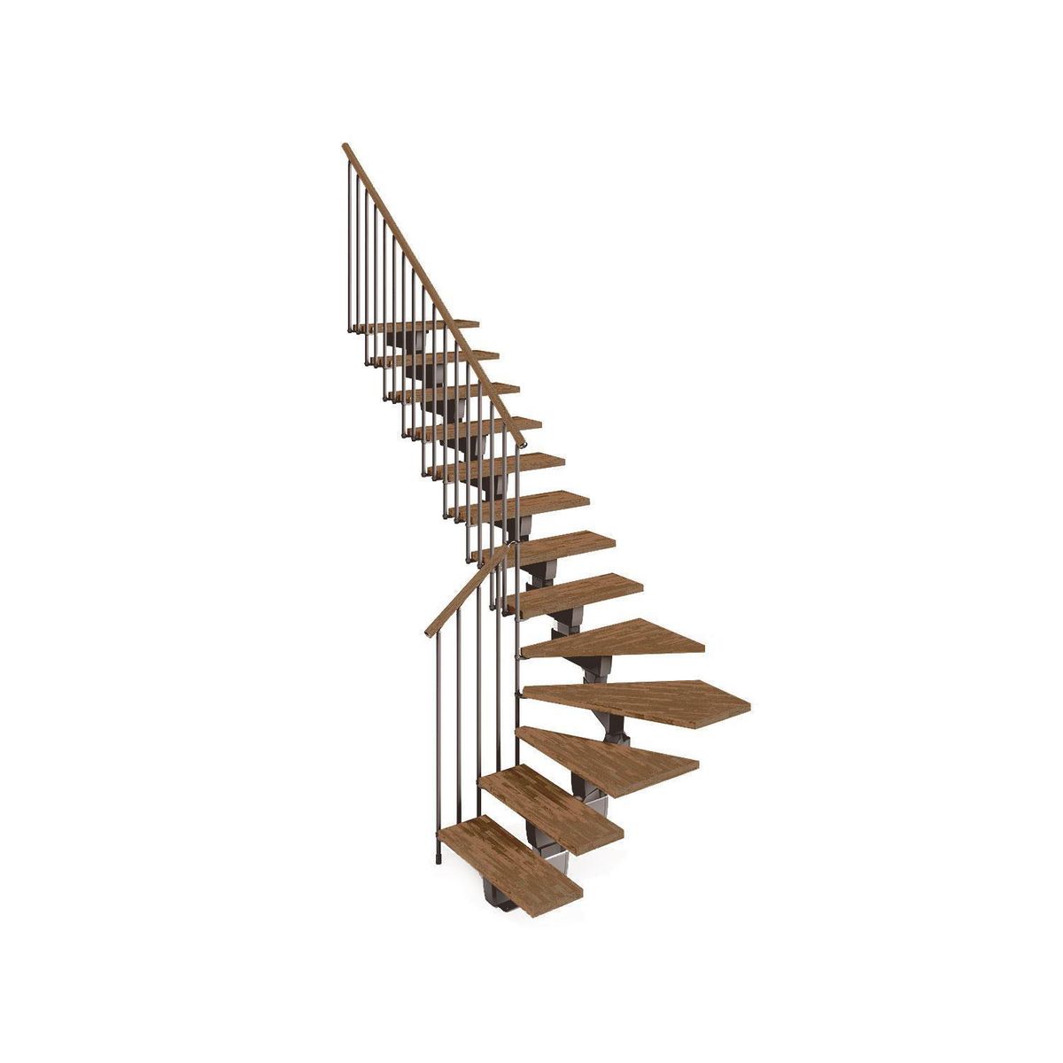 RINTAL - Escalera De paso Acero 289 cm 12 Peldaños