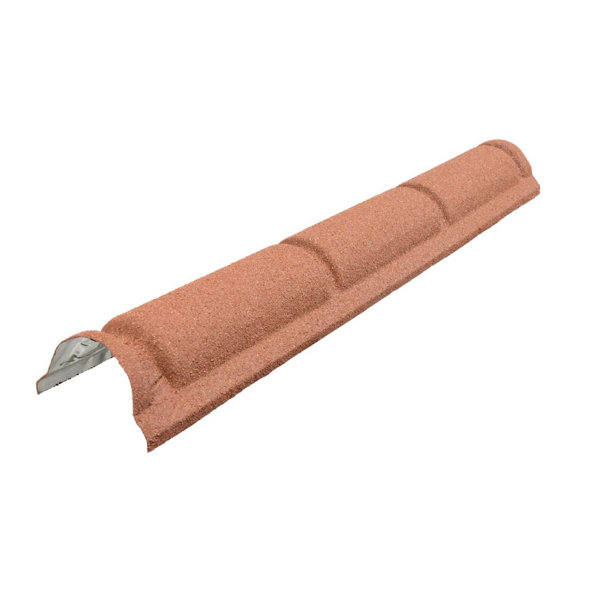 Caballete Castellon Gravillado Base Zinc Aluminio 20x122 cm 0.35 mm Terracota, marca INPPA - Foto 2