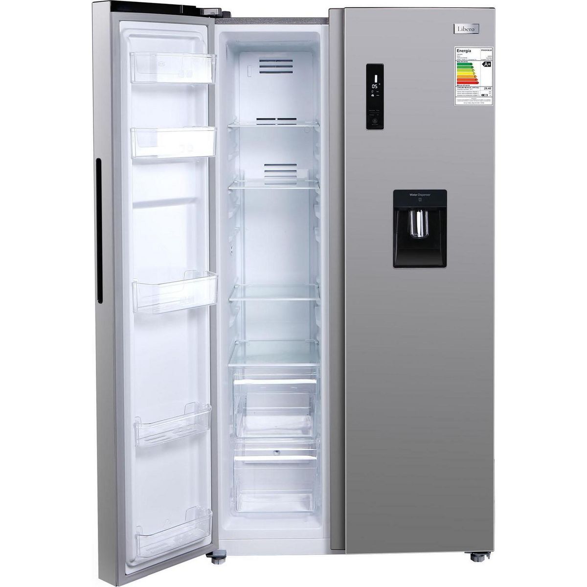 LIBERO - Refrigerador 2 Puertas Side by Side No Frost 559 Litros Inox LSBS-560NFIW