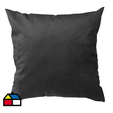 Cojn velvet negro 40x40 cm