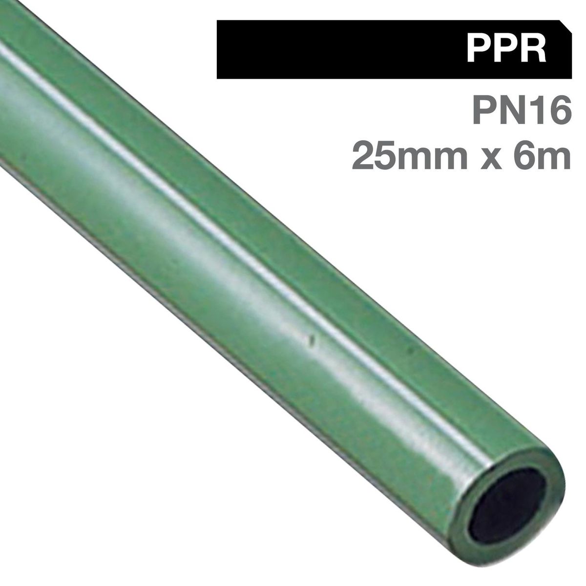 VINILIT - Tubo PN-16 Fusión -V PPR Agua 25 mmx6 m