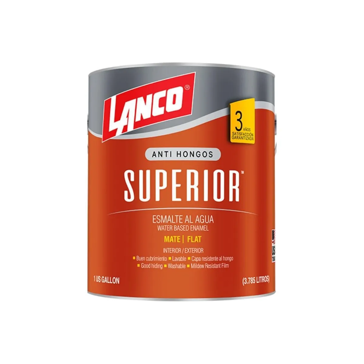 LANCO - Esmalte al Agua 1 galón(es) Mate Blanco