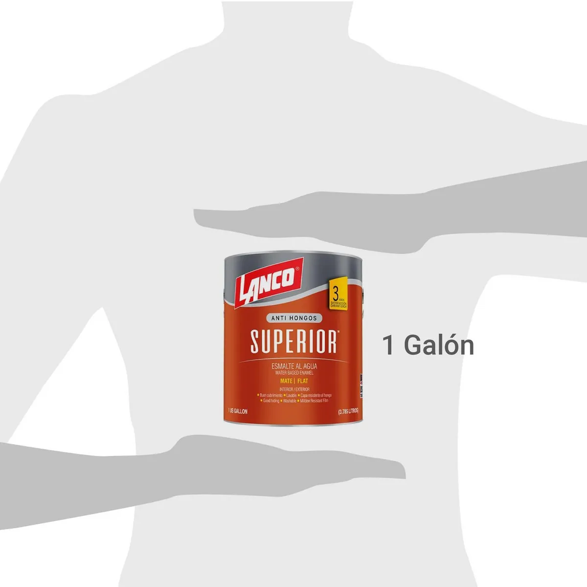 LANCO - Esmalte al Agua 1 galón(es) Mate Blanco