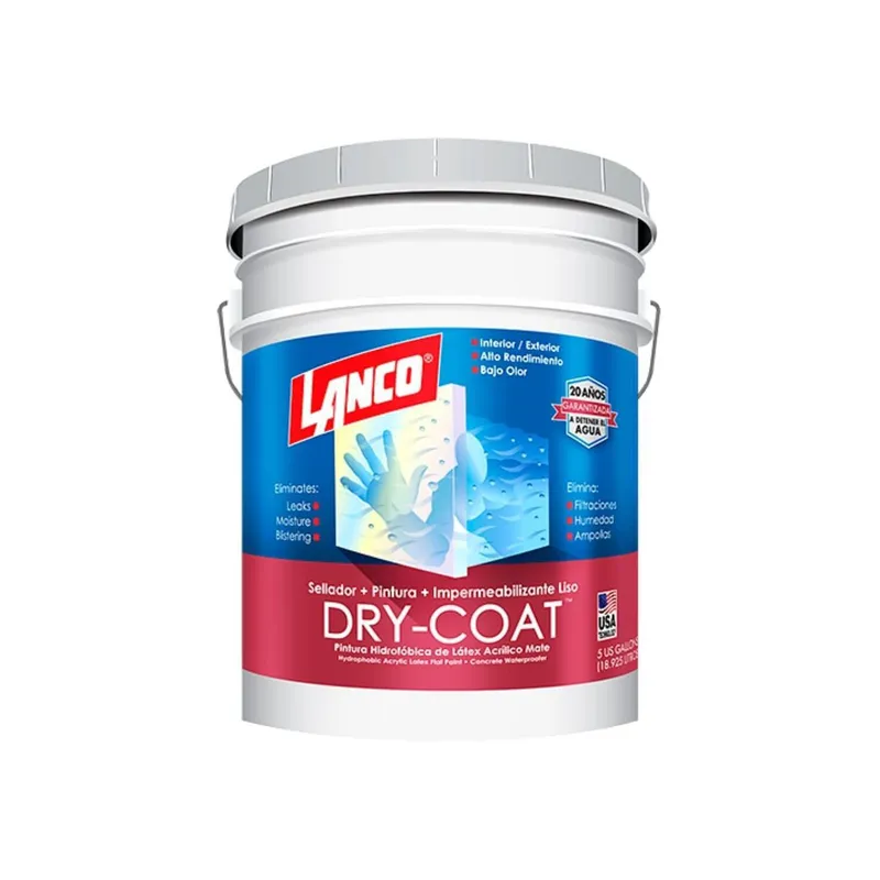 LANCO - Esmalte Imperemeable Tineta 4 galón(es) Mate Blanco