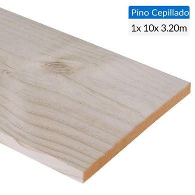 Pino Certificado Seco Cepillado 1x10 3,2 m 
