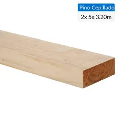 GENERICO - Pino Certificado Seco Cepillado 2x5 3,2 m