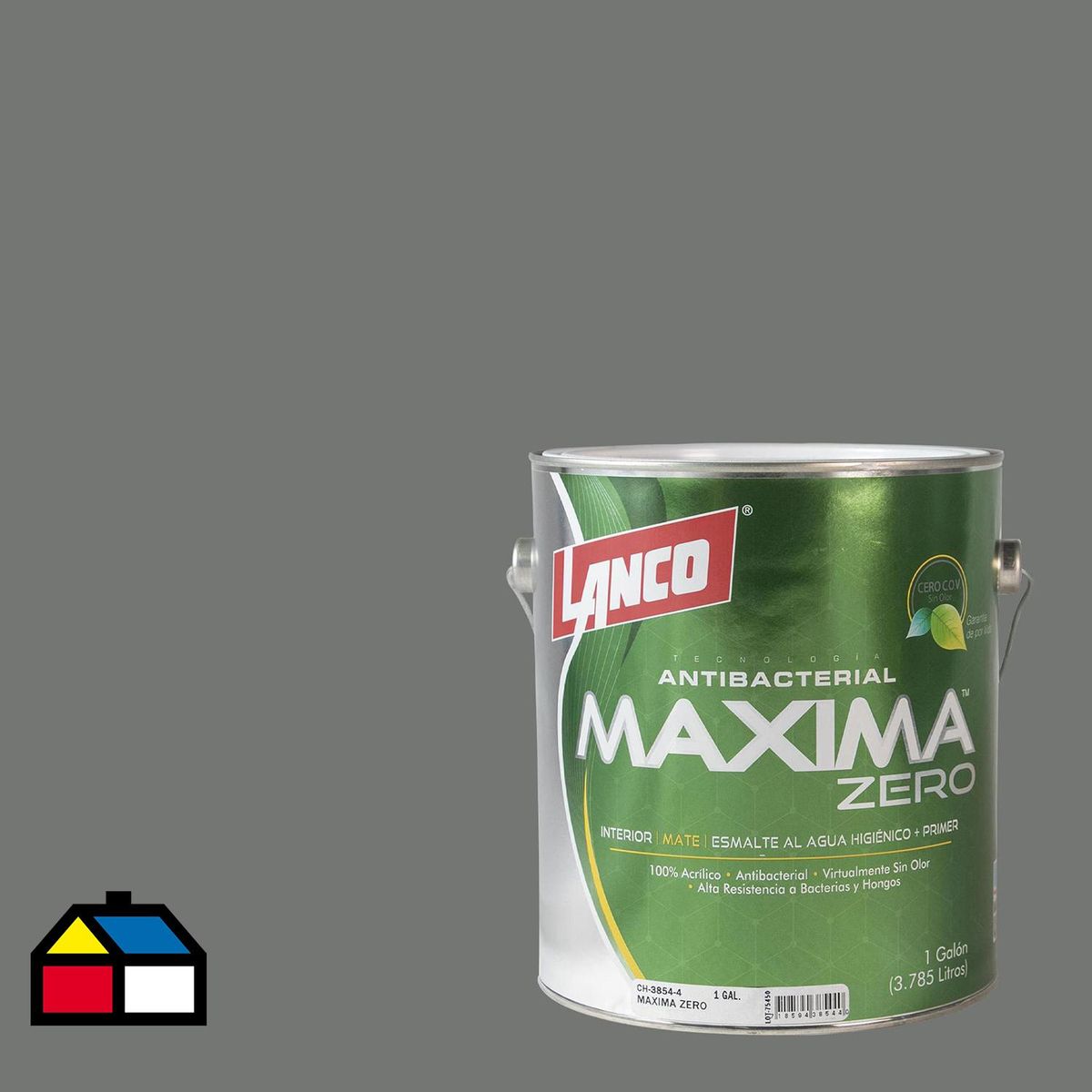 LANCO - Esmalte al Agua Antibacterial Semibrillante 1 galón(es) Gris Castle Ford