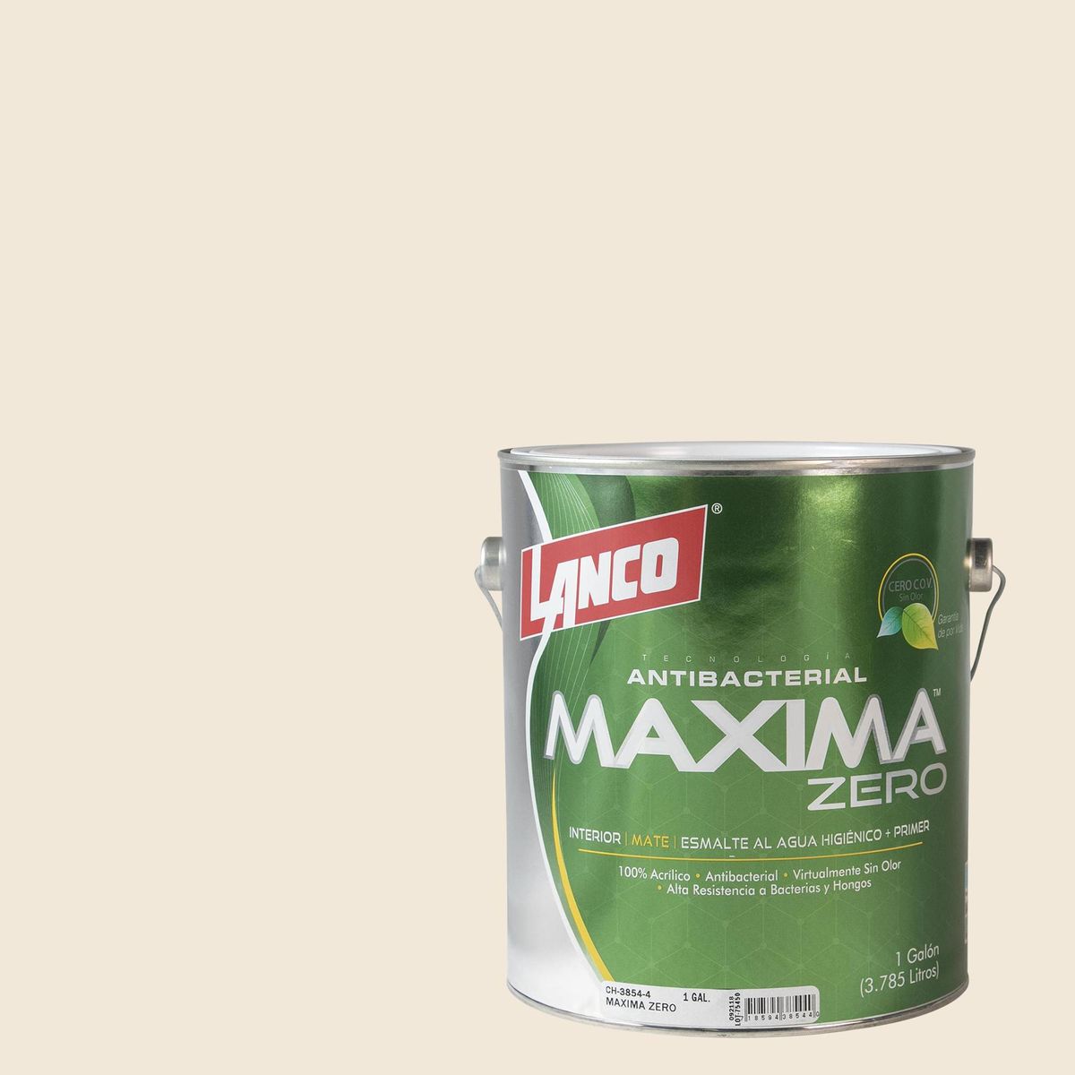 LANCO - Esmalte al Agua Antibacterial Semibrillante 1 galón(es) Beige Villa Florence
