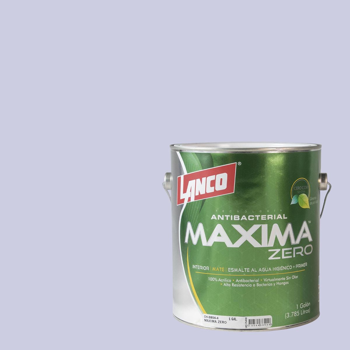 LANCO - Esmalte al Agua Antibacterial Semibrillante 1 galón(es) Azul Wild Wisteria