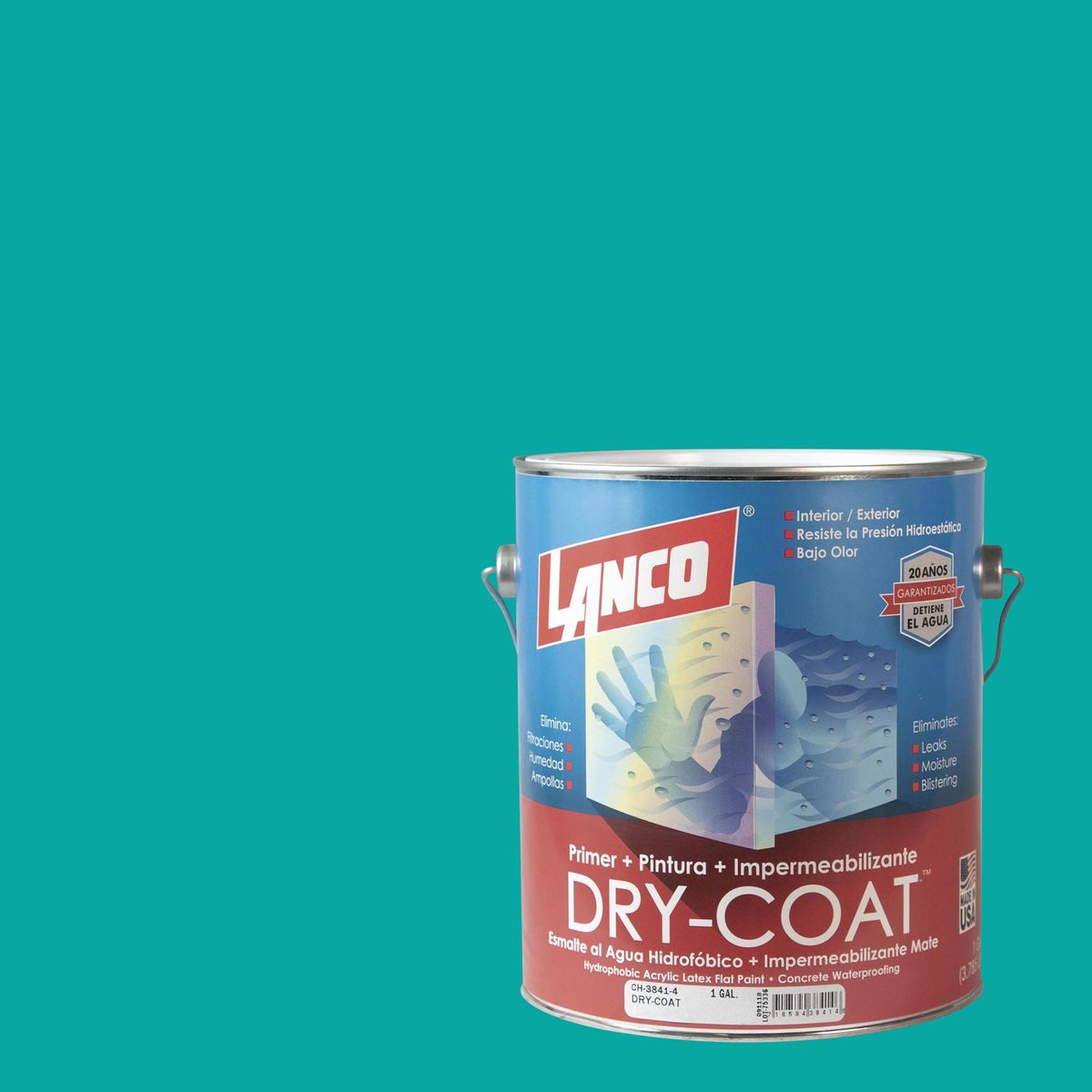 LANCO - Esmalte al Agua Impermeabilizante Galón 1 galón(es) Mate Verde Summer Scene 