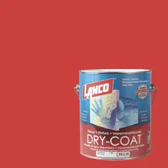 LANCO - Esmalte al Agua Impermeabilizante Mate 1 galón(es) Rojo Red Rubbier