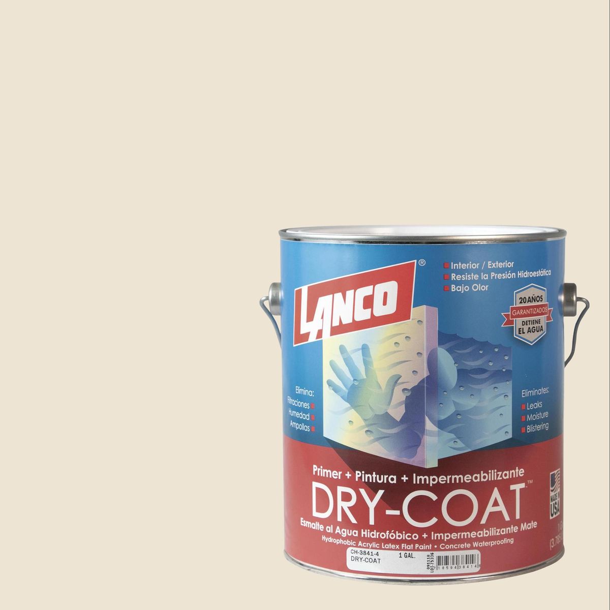 LANCO - Esmalte al Agua Impermeabilizante 1 galón(es) Mate Beige O/Ow-2