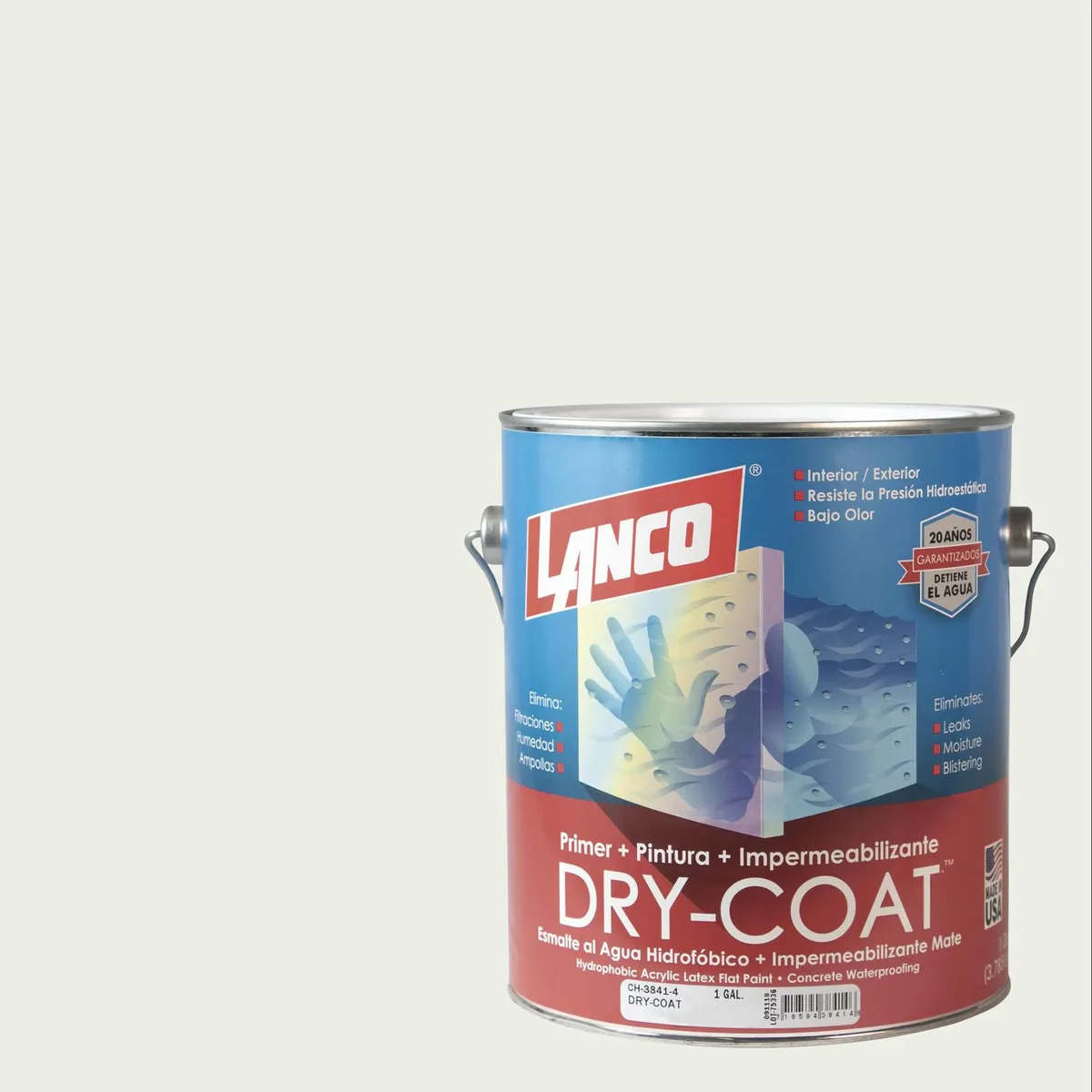 LANCO - Esmalte al Agua Impermeabilizante Galón 1 galón(es) Mate Blanco B/Ow-3 