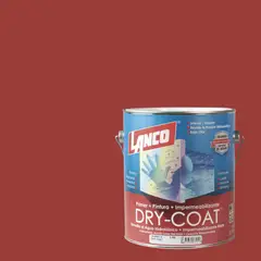 LANCO - Esmalte al Agua Impermeabilizante Satinado 1 galón(es) Rojo Crimson Crazed