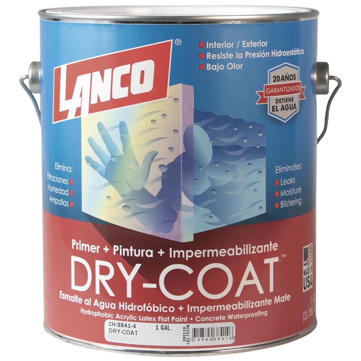 LANCO - Esmalte al Agua Impermeabilizante 1 galón(es) Mate Beige Antiqua