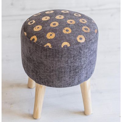 Imagen 2 del producto Pouf emma 45x36x36 cm folia gris