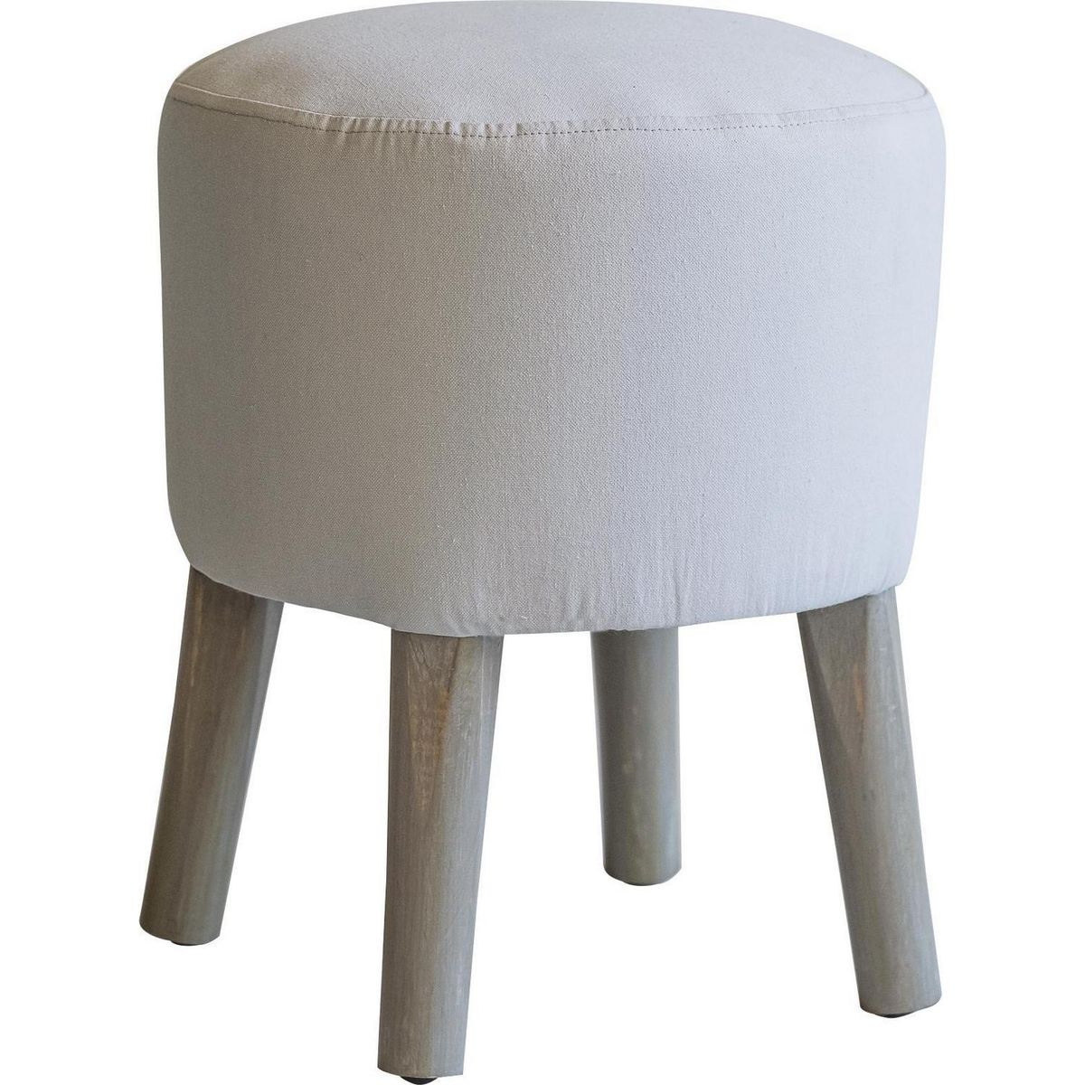 ATMOSPHERA HOME - Pouf emma stone wash 45x36x36 cm gris