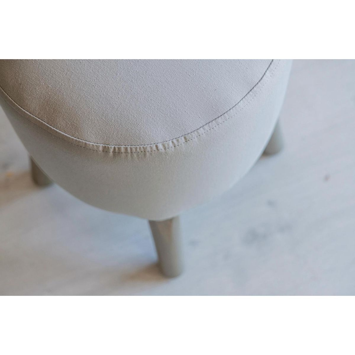 ATMOSPHERA HOME - Pouf emma stone wash 45x36x36 cm gris