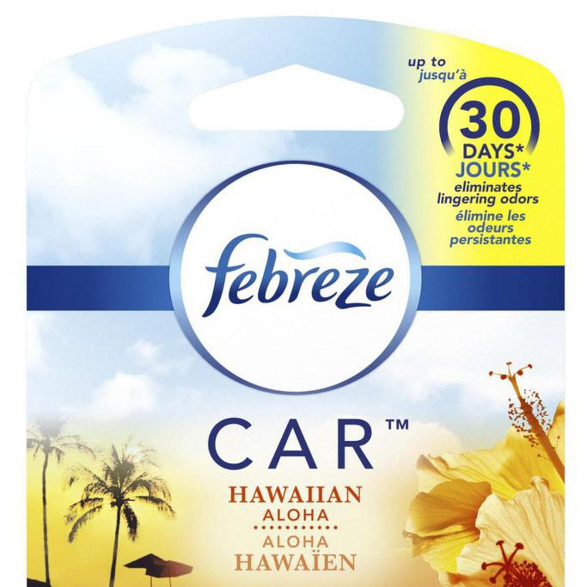 FEBREZE - Ambientador Auto Febreze Hawaiian Aloha Clip Ventilación Tropical
