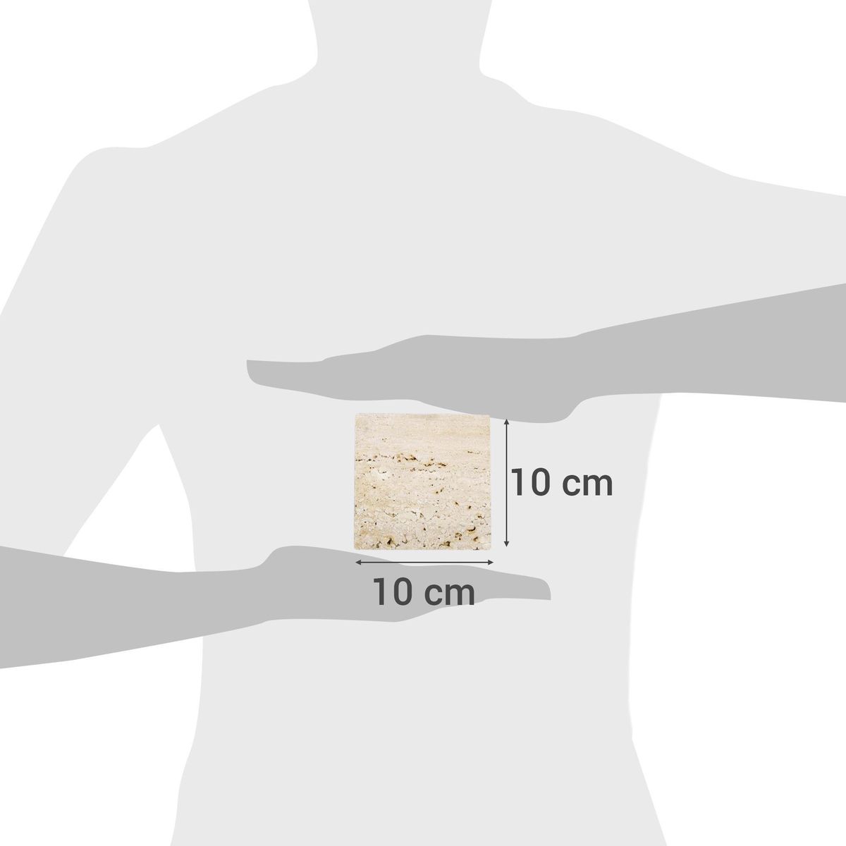 DUROMARMOL - Marmoquin travertino mix rustico 10x20x2 cms