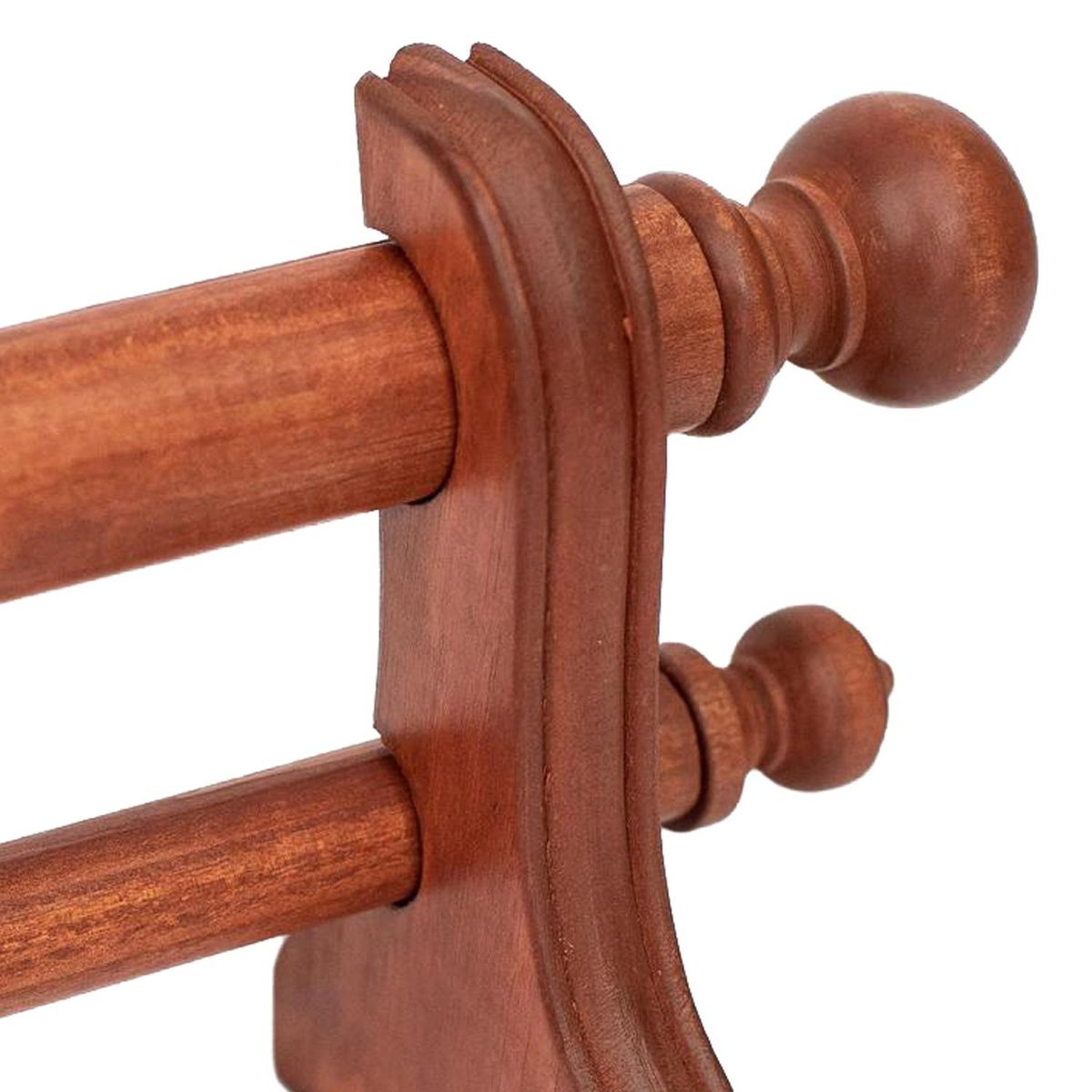 DECOR - Set barra doble 22/35 mm 160 cm cedro