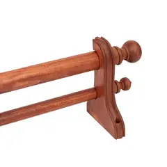 DECOR - Set barra doble 22/35 mm 200 cm cedro