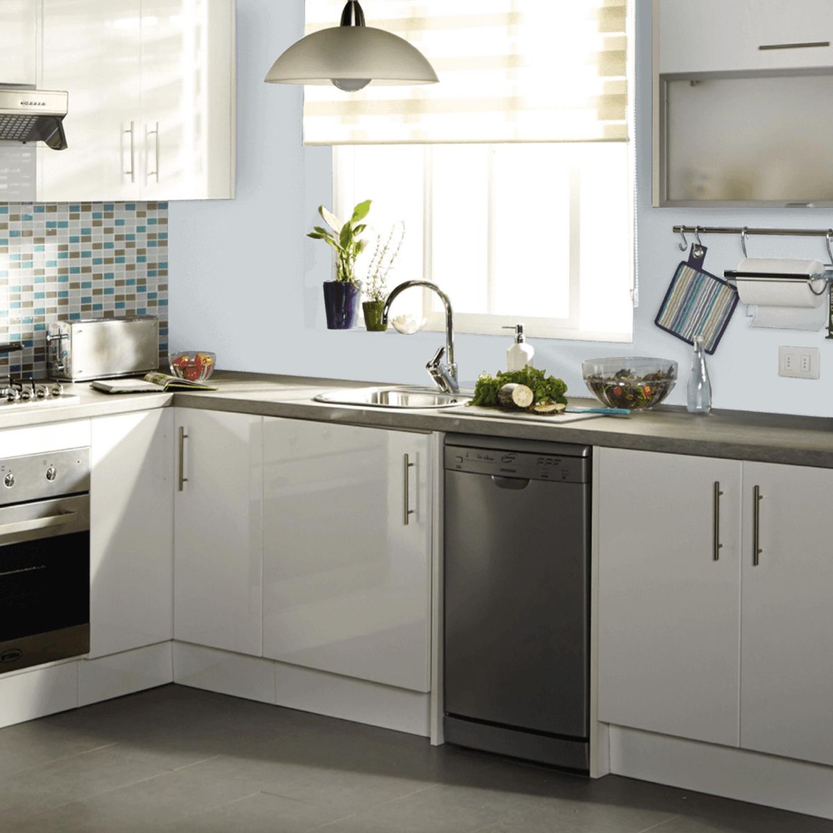 LANCO - Esmalte al Agua Impermeabilizante Galón 1 galón(es) Mate Gris Industrial St 