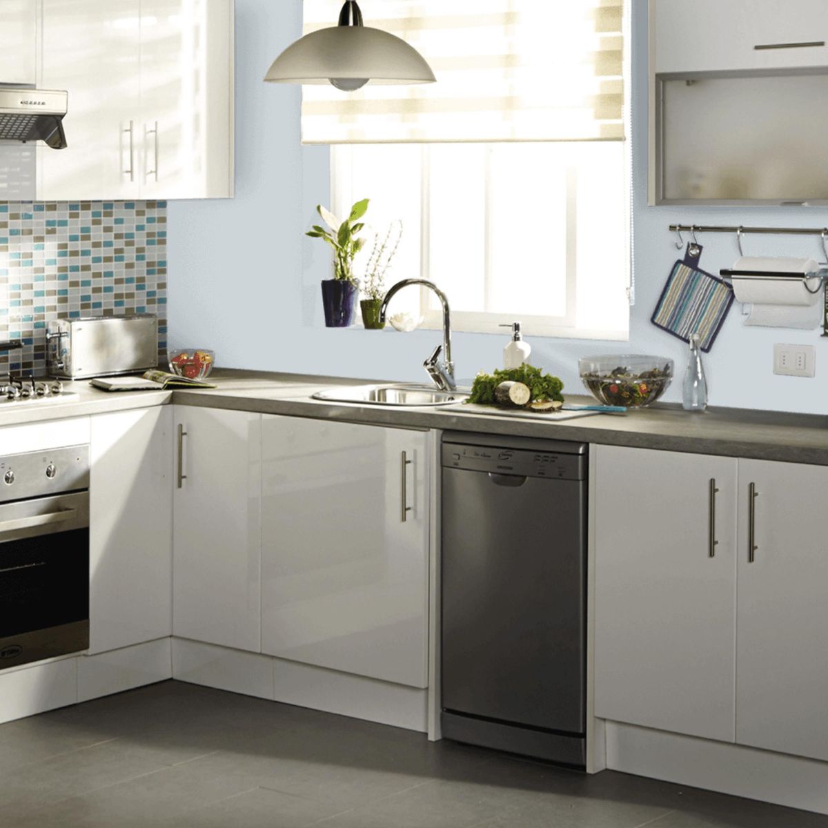 LANCO - Esmalte al Agua Impermeabilizante Galón 1 galón(es) Mate Gris Silver Dollar 