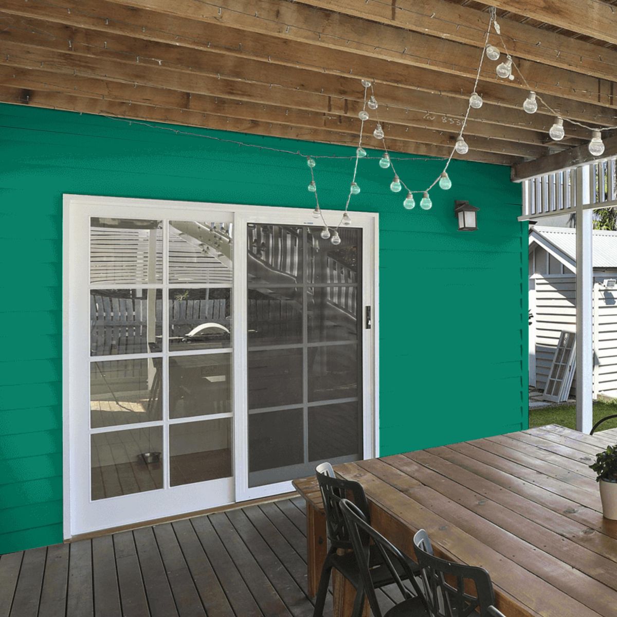 LANCO - Esmalte al Agua Impermeabilizante Galón 1 galón(es) Satinado Verde Clean Green 