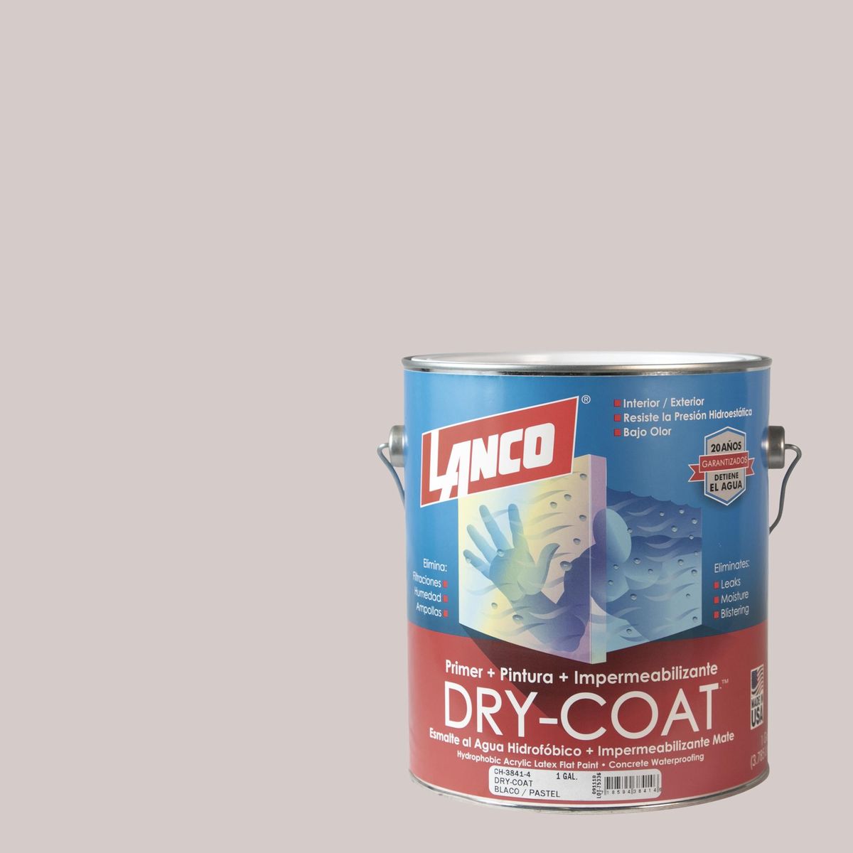 LANCO - Esmalte al Agua Impermeabilizante Galón 1 galón(es) Satinado Gris Star Gazer 