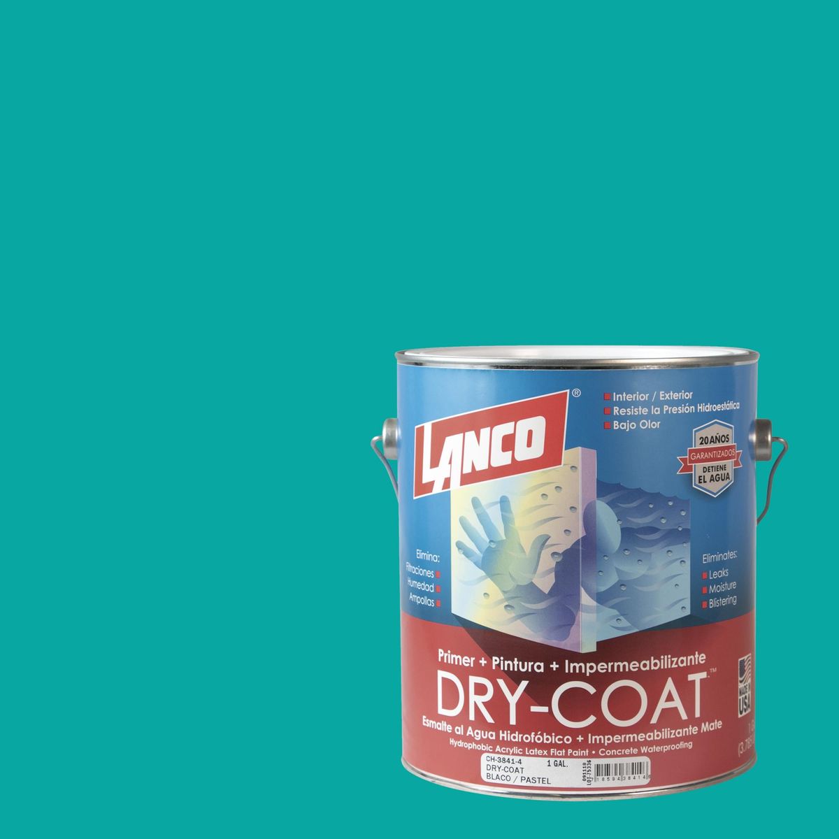 LANCO - Esmalte al Agua Impermeabilizante Galón 1 galón(es) Mate Verde Summer Scene 