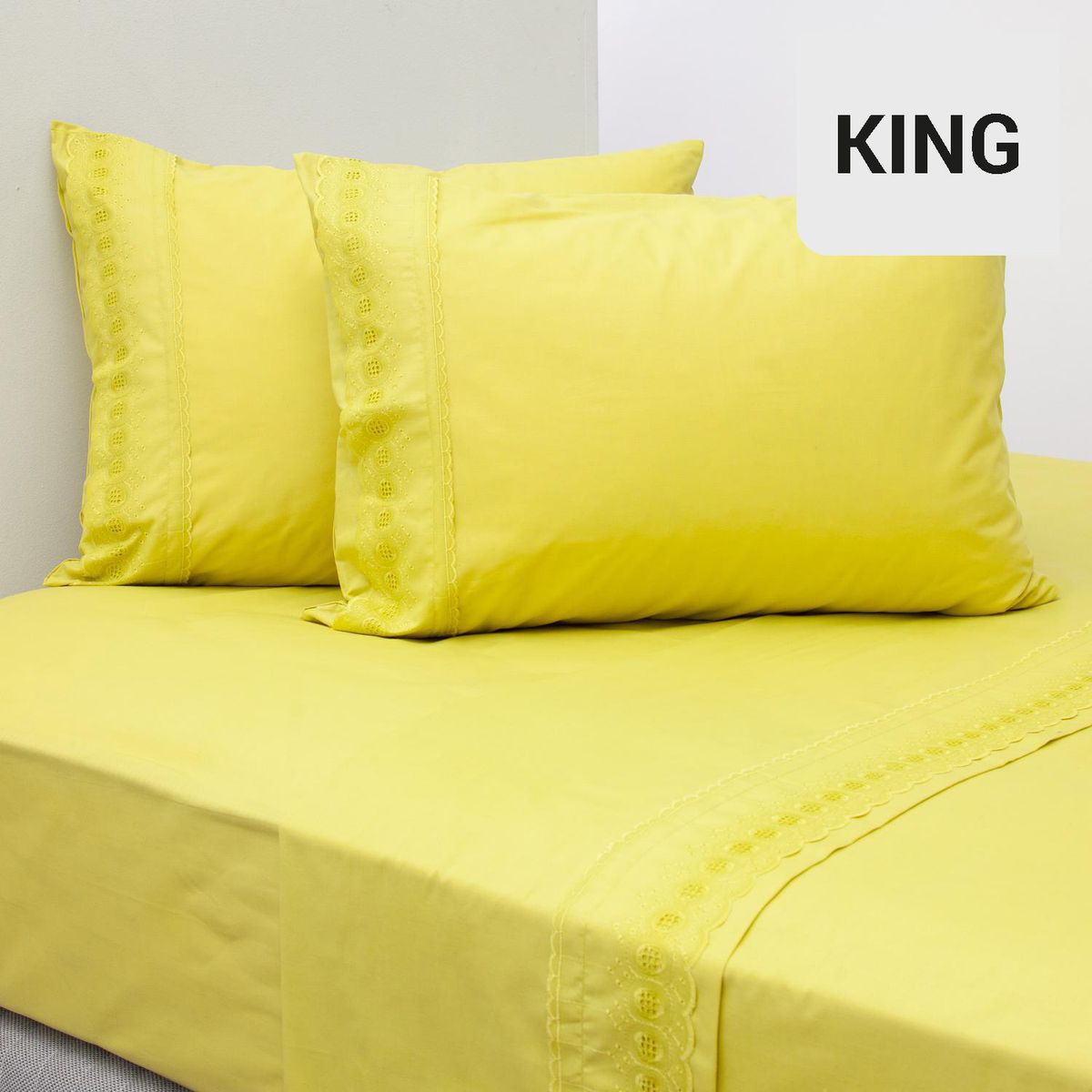 AMERICAN FAMILY - Juego de Sábanas Oval King 144 Hilos Pistacho