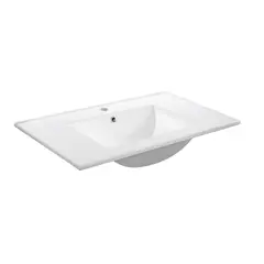 STRETTO - Cubierta Lavamanos Forma Rectangular Loza 73x19x48 cm Blanco