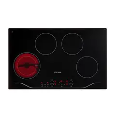FENSA - Encimera Vitrocerámica 4 Platos Negro FEV 4T