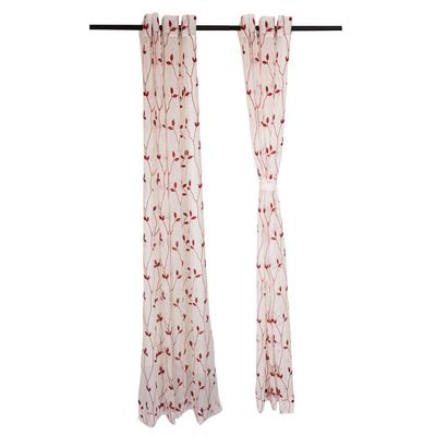 Imagen 2 del producto Set Cortinas De velo 140x225 cm Rojo