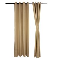 Set 2 Cortinas Black-Out Microfibra 140x225 cm