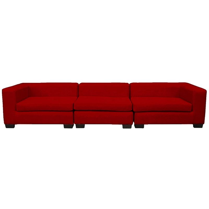 SOFAS HOME - Seccional Hendaya 3 Cuerpos Chenille 220x65x85 cm