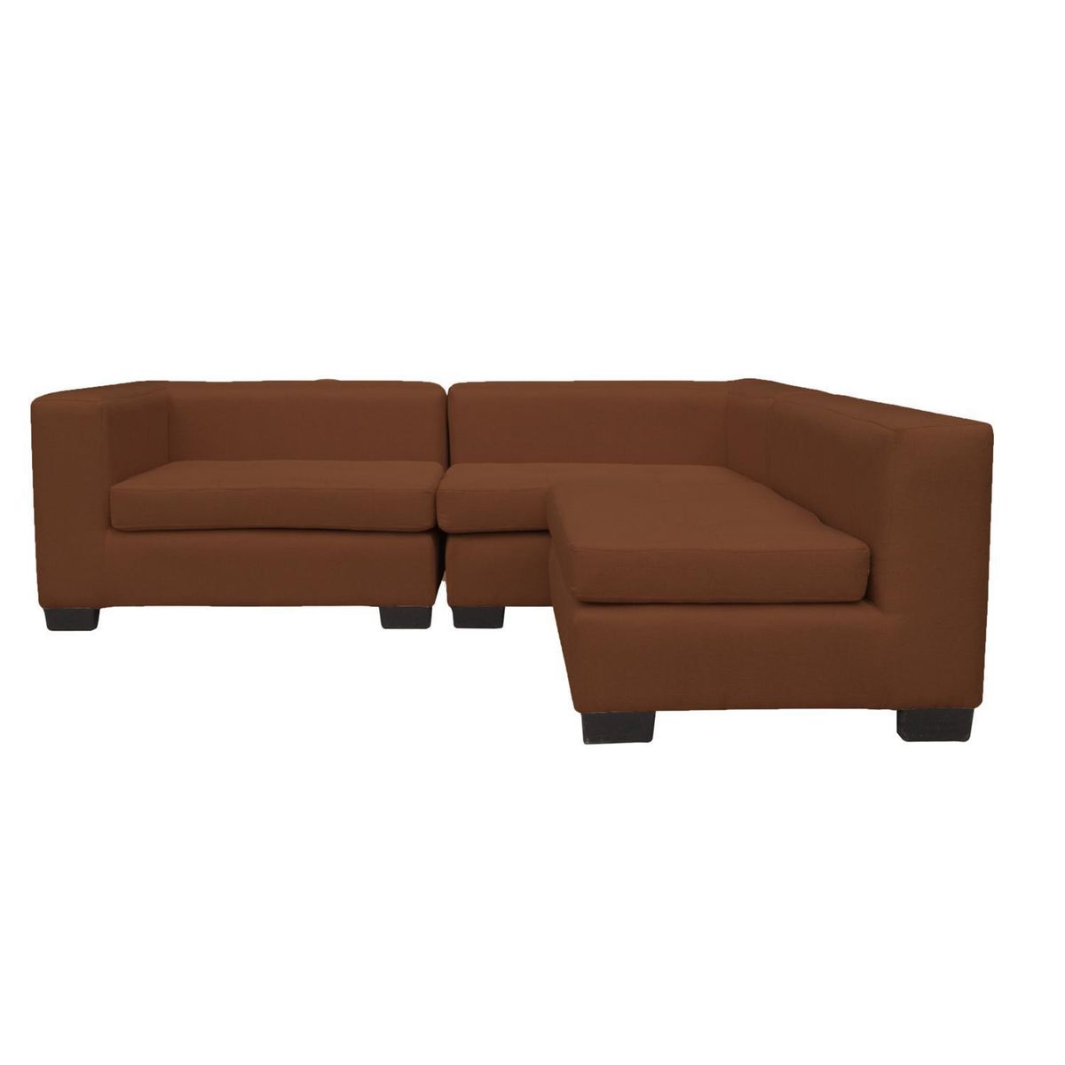 SOFAS HOME - Seccional Hendaya 3 Cuerpos Chenille 220x65x85 cm
